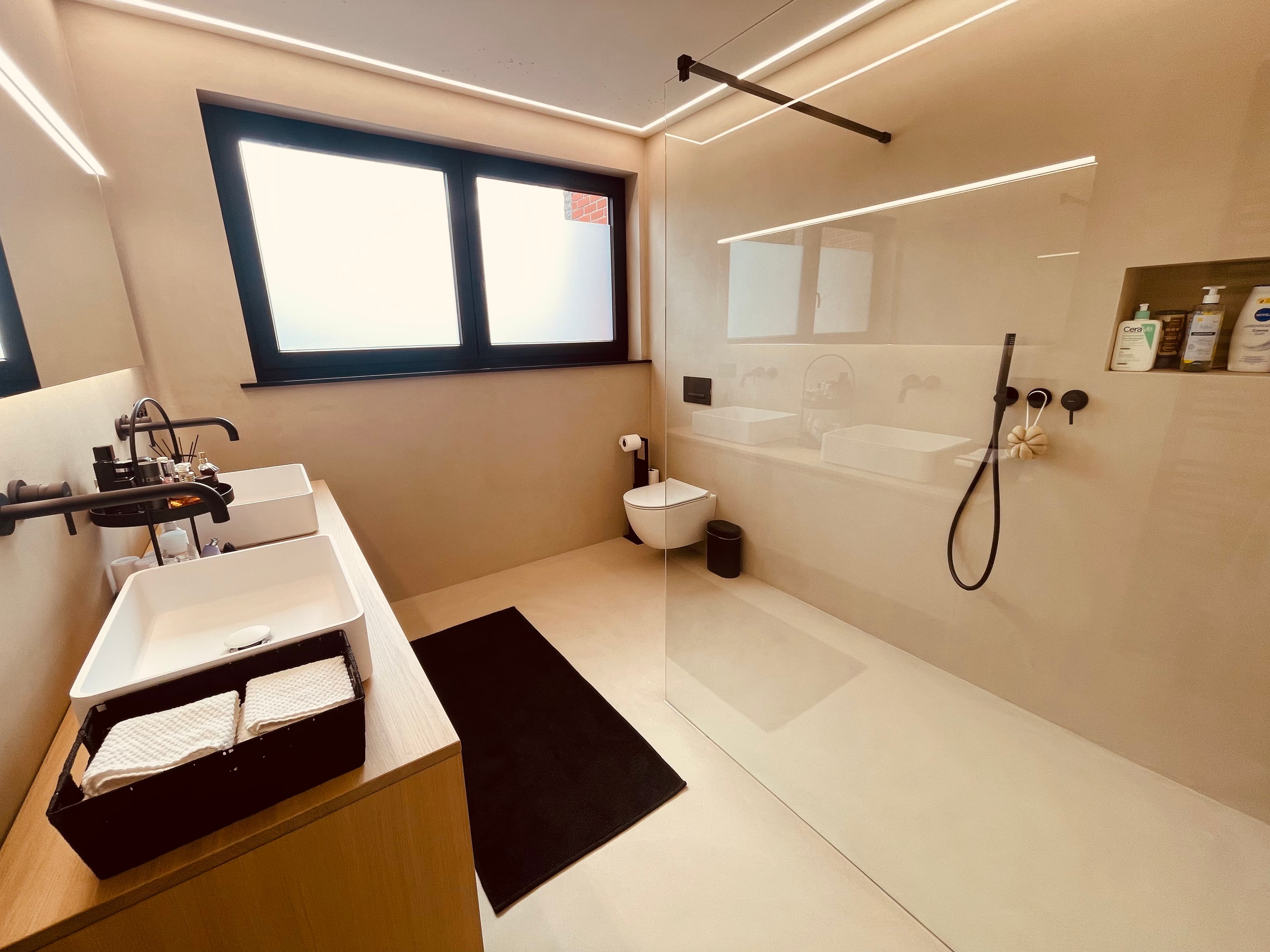 Microcement badkamer - EKA Epoxyvloeren